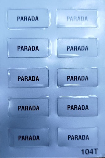 [6914VAR-5VAR-020104T] ETIQUETA "PARADA"