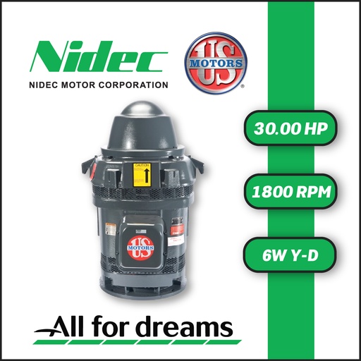 [7605USM-0300] MOTOR VHS   30,00HP 1800RPM US MOTORS HO30E2BLS 3PH 230-460V 4P SF 1,15 6W Y-D 286TPA WP1 HT NRR CI