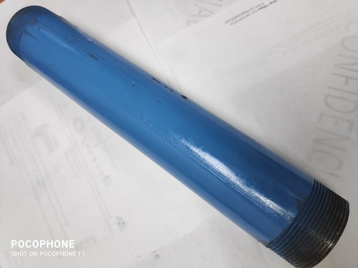 [3963ISA-NIPLER020M040L-ACERO] NIPLE 1 MTS 2" ACERO AL CARBONO ASTM A53 SCH 40