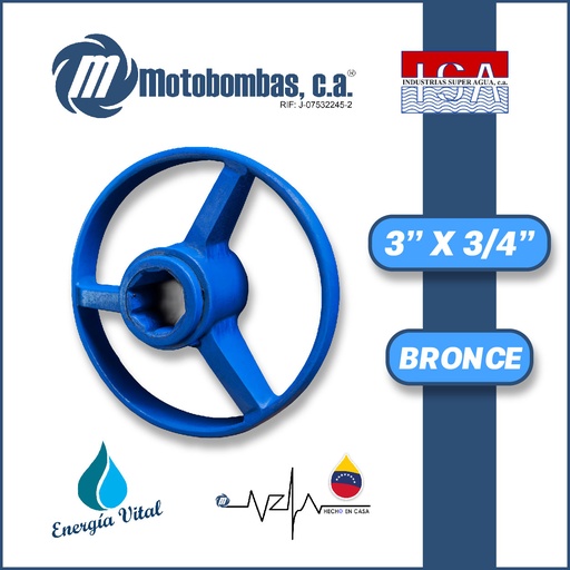 [3633ISA-0080040727] PORTACHUMACERA 3" X 3/4" ACERO AL CARBONO