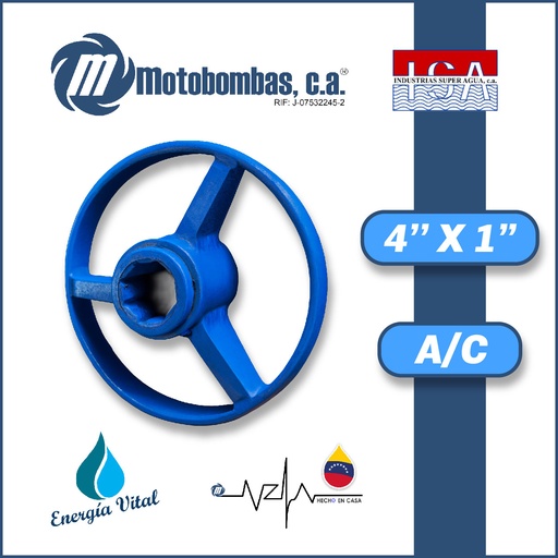 [3633ISA-0080040729] PORTACHUMACERA 4" X 1" ACERO AL CARBONO