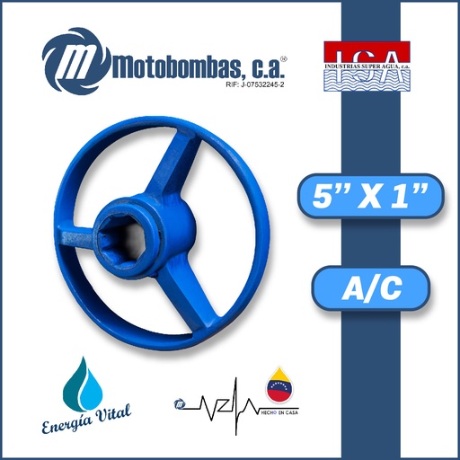 [3633ISA-0080040730] PORTACHUMACERA 5" X 1" ACERO AL CARBONO