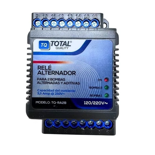 [6885TLQ-TQ-RA2B] RELE ALTERNADOR PARA DOS BOMBAS MARCA TQ  MOD.  TQ-RA2B 120/240V