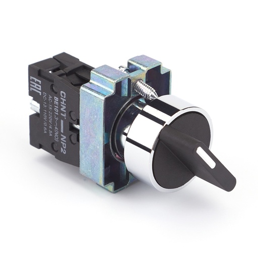 [6305CHT-CHT-NP2 - BJ21] SELECTOR METALICO  2 POSICIONES  1NO  MARCA CHINT  MOD. NP2-BJ21  22MM