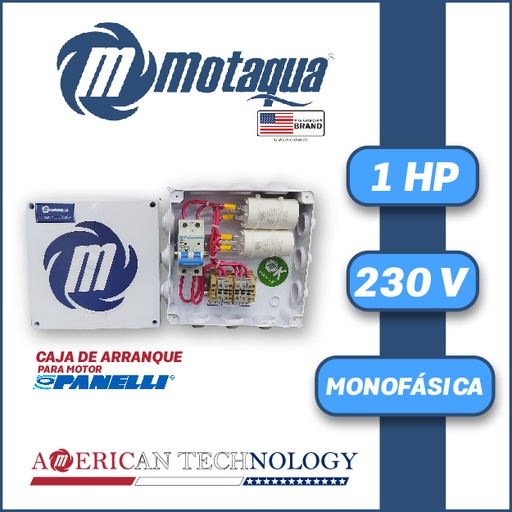 [6023MDE-PM010CON2XX230-PI56] CAJA ARRANCADORA  P/ MOTOR PANELLI MF SERIE MDE MOD. MDEPAN010    1,00HP 1PH/230V