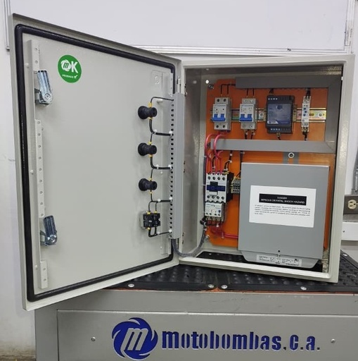 [6013MDE-6013MDE-T71121MOT0050-0000] TABLERO POTENCIA Y CONTROL P/MOTOR MOTAQUA MF SERIE MTS MOD. TMDEM4ORSF50F  5,00HP 1PH/230V CON CAJA DE CAPACITORES