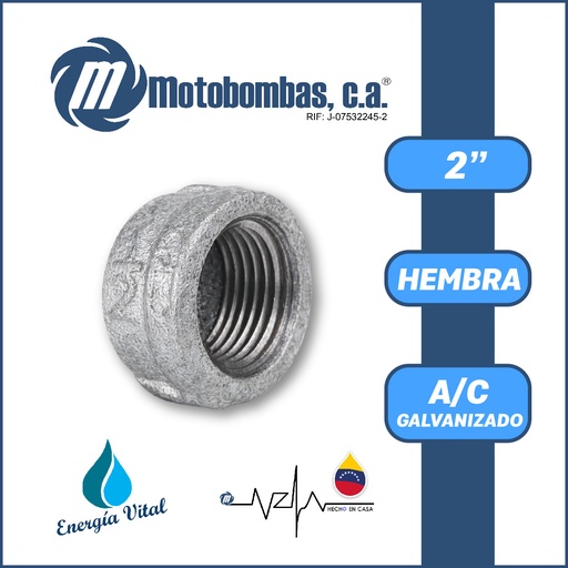 [3835ISA-8500020100] TAPA A/C GALVANIZADA SERIE VAR MOD. H 2"