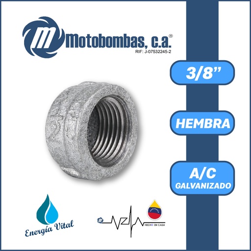 [3835ISA-8500020600] TAPA A/C GALVANIZADA SERIE VAR MOD. H 3/8"