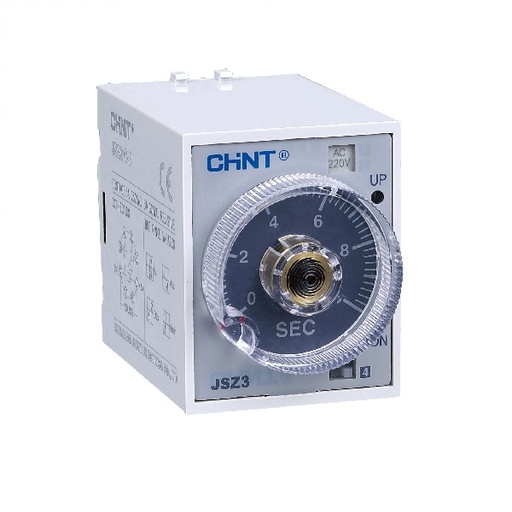 [6825CHT-JSZ3(ST3P)Y-10S] TEMPORIZADOR ESTRELLA-DELTA  MARCA  CHINT  SERIE JSZ3  MOD.  STPE-Y-10S   0 - 10SEG  110-220V