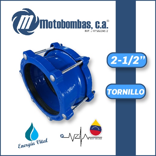 [3885ISA-8000001100] UNION JUNTA DRESSER CON TORNILLO 2-1/2"