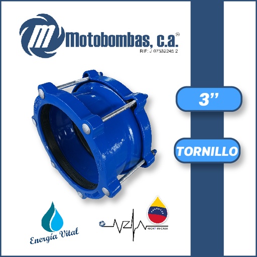 [3885ISA-8000001101] UNION JUNTA DRESSER CON TORNILLO 3"