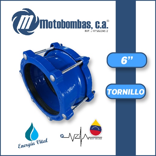 [3885ISA-8000001103] UNION JUNTA DRESSER CON TORNILLO 6"