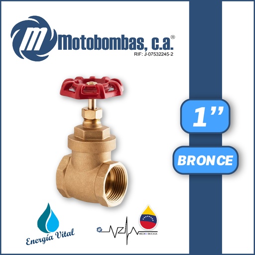 [4225ISA-8500291112] VALVULA COMPUERTA      SERIE VAR BRONCE MOD. 1"