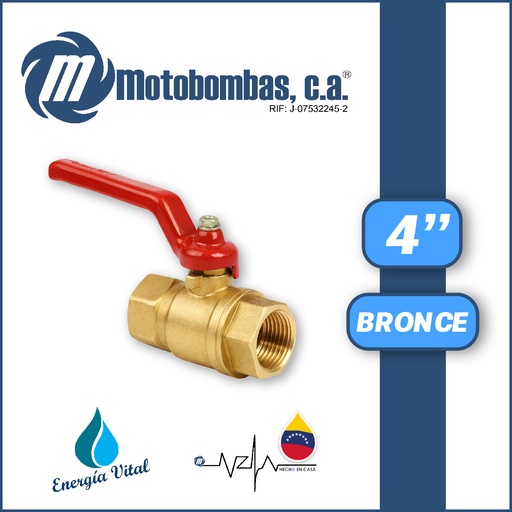 [4215ISA-0020012004] VALVULA DE BOLA      SERIE VAR BRONCE MOD. 4"