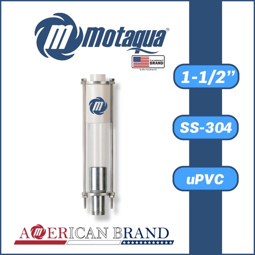 [5965MKD-GUARDABOMSS150-SS304] GUARDA BOMBA MOTAQUA MKD uPVC 1-1/2" SS-304