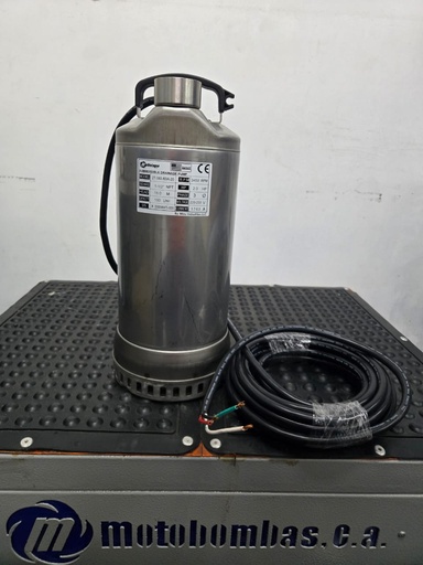 [5365MTS-2T080XDM020RFJ-AS01] BOMBA SUMERGIBLE  AGUAS DRENAJE TF MOTAQUA SERIE MTS MOD. 2T080XDA20  80GPM  2,00HP 230V 60HZ 3.450RPM 1-1/2"NPT