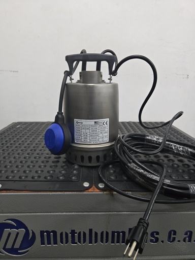 [5365MTS-2M030X1A003REC-AS02] BOMBA SUMERGIBLE AGUAS DRENAJE MF MOTAQUA SERIE MTS MOD. 2M030X1A3  30GPM  0,33HP 115V 60HZ 3.450RPM 1-1/4"NPT