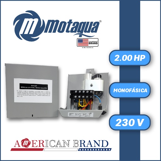 [6005MTS-RS020EST1XX230-MI23] CAJA ARRANCADORA MOTAQUA MF SERIE  MTS MOD. MCB1020  2,00HP 1PH/230V