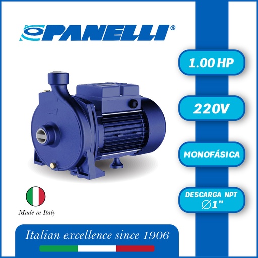 [5065PAN-0000] BOMBA MONOBLOCK  PANELLI PSC 158  1,00HP/220V/1PH/60HZ 1" NPT
