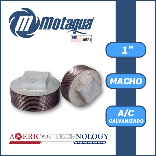 [3835VAR- TAPON001] TAPON A/C GALVANIZADO ROSCADO SERIE VAR MOD. M 1" 