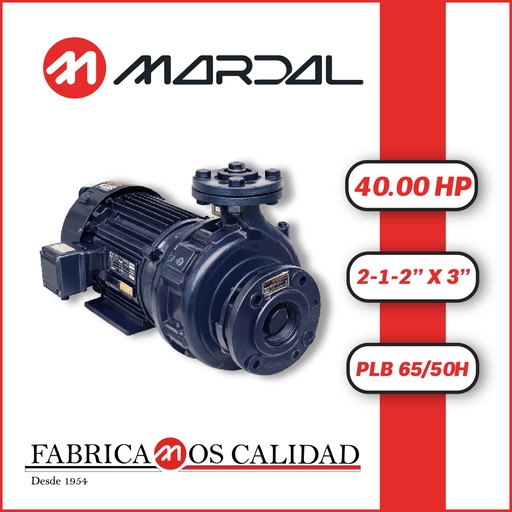 [5065MAR-2TLBH065***PBL-AI01] BOMBA MONOBLOCK  TF MARDAL PLB 65/50H 2-1-2" X 3" 40,00HP 3PH/2P/220-440V/60HZ 3600RPM BRIDA DIN