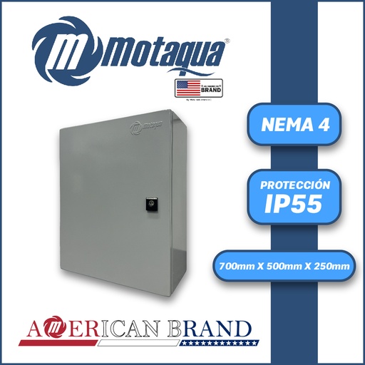 [6905VAR-MUX-A 7050/25] CAJA INDUSTRIAL NEMA 4 MARCA MOTAQUA  SERIE  MUX-A  MOD.  700X500X250