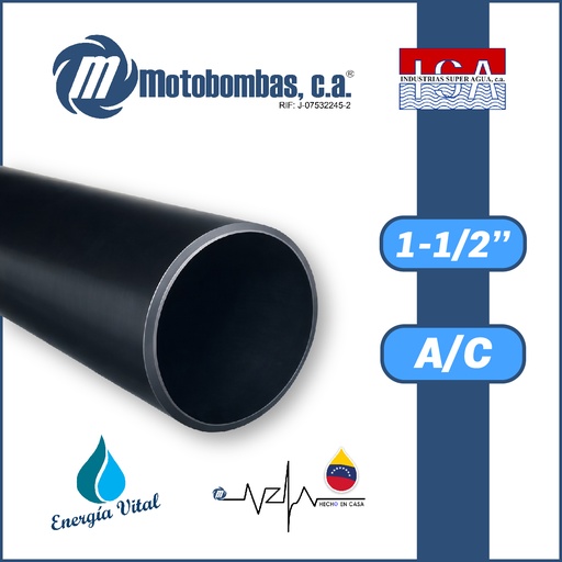 [2811VAR-S040D0150X240L-ACERO] TUBO MATERIA PRIMA A/C ASTM A53 SCH40 CC   1-1/2"