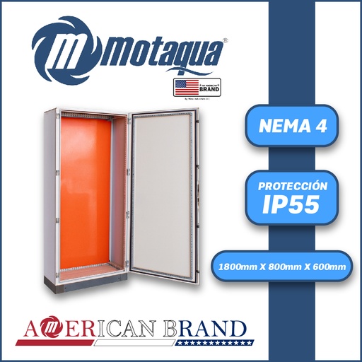 [6905MUX-BW 18080/60] CAJA INDUSTRIAL NEMA 4 MARCA MOTAQUA  SERIE  MUX-BW  MOD.  1800X800X600 MODULAR