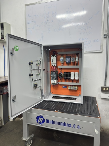 [6013MDE-6013MDE-T71121MOT0100-0000] TABLERO POTENCIA Y CONTROL P/MOTOR MOTAQUA MF SERIE MKD MOD. TMDEMM4WRF0100F  10,00HP 1PH/230V CON CAJA DE CAPACITORES